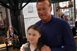 Arnold Schwarzenegger schwärmt von Treffen mit Greta Thunberg