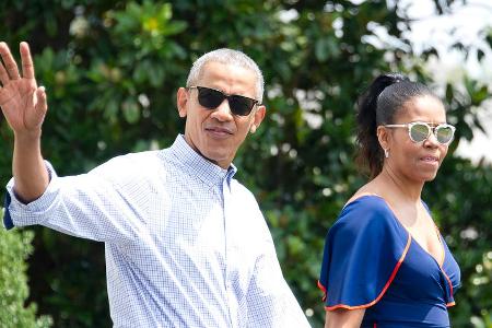 Ein Bild aus Präsidentschaftstagen: Barack und Michelle Obama im August 2016