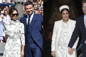 Style-Zwillinge! Meghan und Victoria Beckham im gleichen Kleid