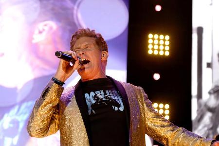 David Hasselhoff während seines Konzerts in Hannover David Hasselhoff während seines Konzerts in Hannover