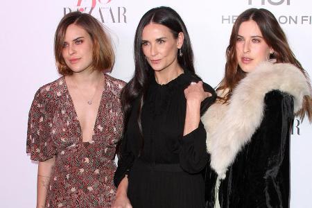 Tallulah Willis, Demi Moore und Rumer Willis (v.l.n.r.)