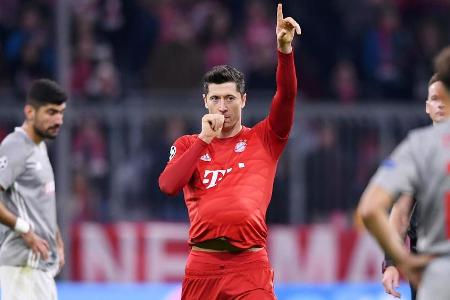 Robert Lewandowski beim Babyjubel