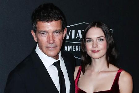 Schauspieler Antonio Banderas mit Tochter Stella Banderas bei den Hollywood Film Awards