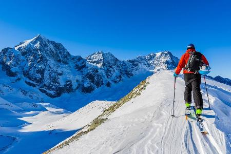 Vor allem Tourengeher, aber auch klassische Abfahrtski-Fans kommen rund um den Ortler auf ihre Kosten