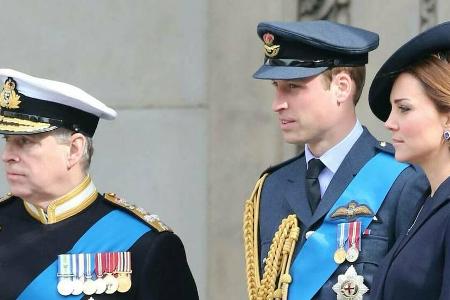 Prinz William und Prinz Andrew bei einem gemeinsamen Auftritt