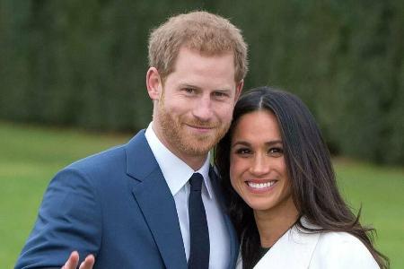 Prinz Harry und Herzogin Meghan bei der Verkündung ihrer Verlobung