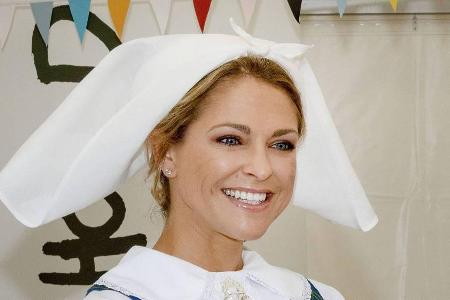 Am schwedischen Nationalfeiertag Anfang Juni trug Prinzessin Madeleine die traditionelle Tracht ihres Landes