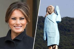Melania Trump bekommt Holzstatue - Anwohner sind empört