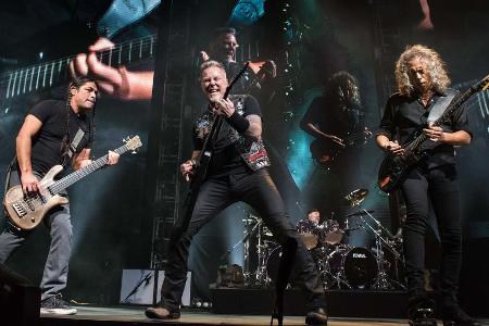 Metallica bei einer Show in Hong Kong