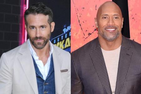 Ryan Reynolds (l.) und Dwayne Johnson werden bald gemeinsam vor der Kamera stehen