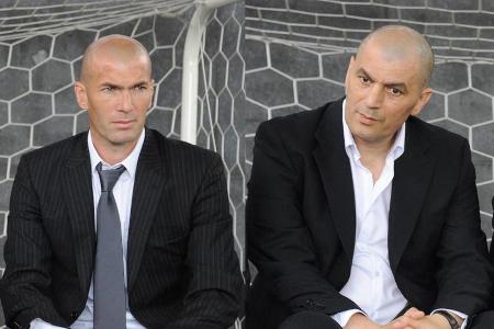 Fußball-Star Zinédine Zidane (l.) und sein Bruder, Farid Zidane