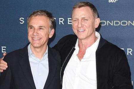 Christoph Waltz (l.) machte Daniel Craig bereits das Leben in 