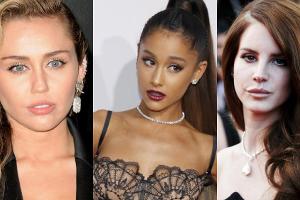 Ariana Grande, Miley Cyrus und Lana Del Rey in einem Musikvideo