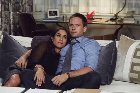 Patrick J. Adams und Meghan Markle in 