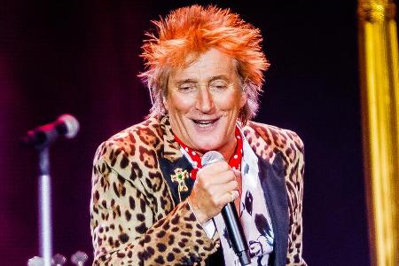 Rod Stewart bei einem Konzert in Amsterdam