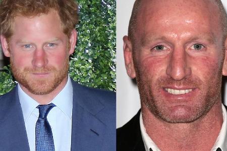 Prinz Harry (l.) hat sich in einem Instagram-Post an Gareth Thomas gewandt