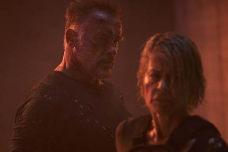 Arnold Schwarzenegger und Linda Hamilton in Arnold Schwarzenegger und Linda Hamilton in