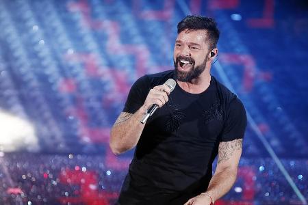 Ricky Martin während eines Auftritts in Italien