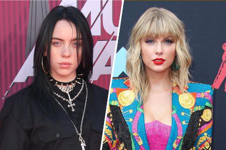 Billie Eilish und Taylor Swift jubelten bei den VMAs 2019 - wenn auch nicht am selben Ort
