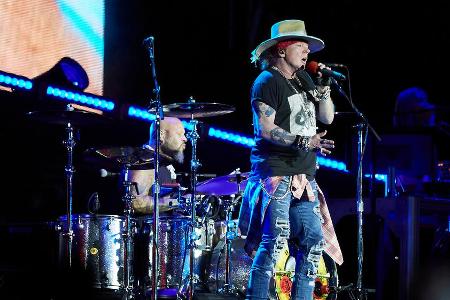 Guns N' Roses während eines Auftritts in Spanien
