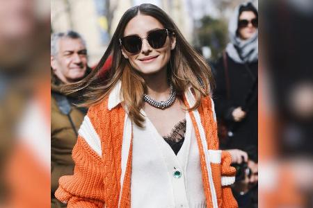 Mode-Influencerin Olivia Palermo im farbenfrohen Layering-Look