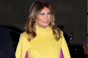Melania Trump zieht in London in knallgelbem Cape alle Blicke auf sich