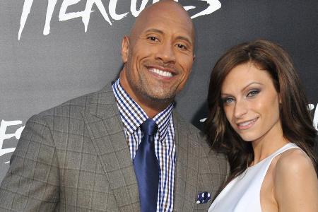 Dwayne Johnson mit Ehefrau Lauren Hashian