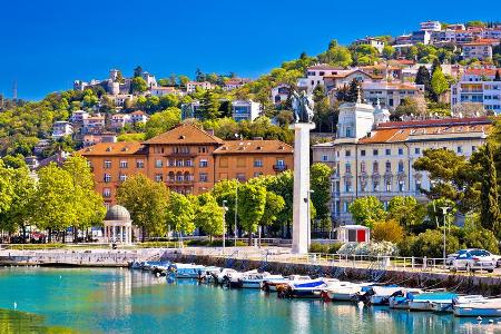 Rijeka liegt in Kroatien an der Adria