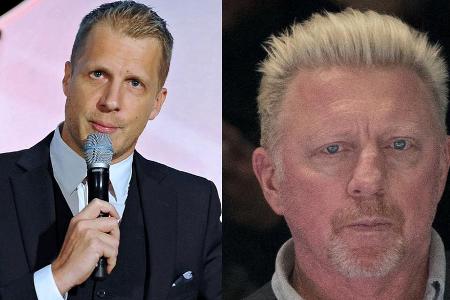 Oliver Pocher (l.) und Boris Becker liegen im Clinch Oliver Pocher (l.) und Boris Becker liegen im Clinch