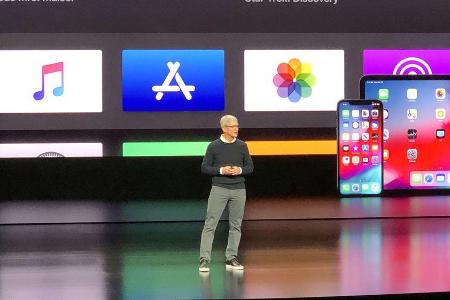 Tim Cook präsentierte am Montag einige neue Services von Apple Tim Cook präsentierte am Montag einige neue Services von Apple