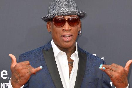 Dennis Rodman bei einem Auftritt in Los Angeles Dennis Rodman bei einem Auftritt in Los Angeles