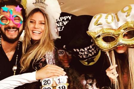 Tom Kaulitz und Heidi Klum feierten an Silvester mit Freunden