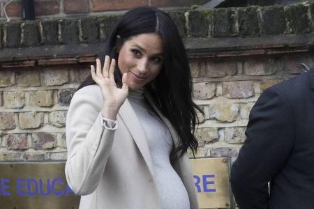 Hochschwanger und echt chic: Eleganter Auftritt von Herzogin Meghan