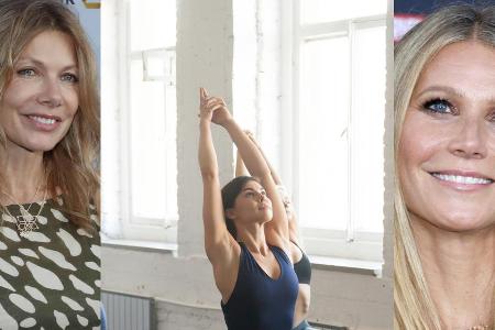 Vorbilder gesucht? Ursula Karven und Gwyneth Paltrow sind schon Yoga-Profis