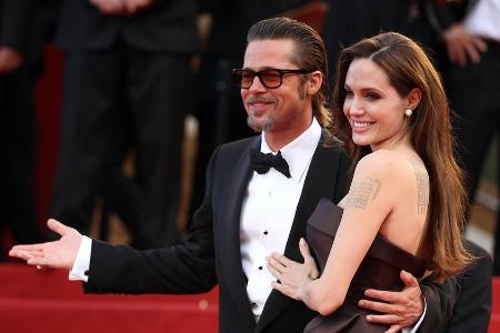 Brad Pitt und Angelina Jolie gemeinsam in Cannes im Jahr 2011 Brad Pitt und Angelina Jolie gemeinsam in Cannes im Jahr 2011