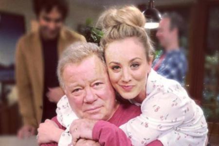 Kaley Cuoco und William Shatner am 