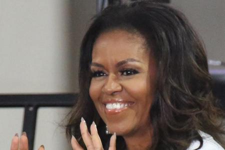 Michelle Obama wird vom Publikum gefeiert