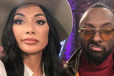 Nicole Scherzinger und Will.i.am verziehen (k)eine Miene Nicole Scherzinger und Will.i.am verziehen (k)eine Miene