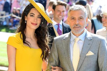 Amal und George Clooney bei der Hochzeit von Meghan Markle und Prinz Harry auf Schloss Windsor