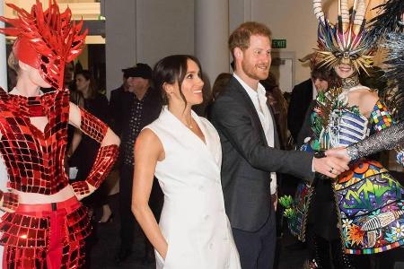 Herzogin Meghan und Prinz Harry bei einem Besuch in Wellington, Neuseeland