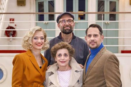 Heike Makatsch (l.), Katharina Thalbach, Moritz Bleibtreu (r.) und Regisseur Philipp Stölzl