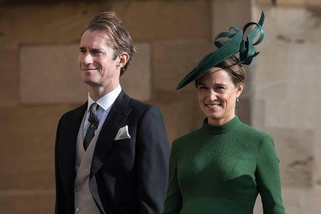 Auf der Hochzeit von Prinzessin Eugenie am 12. Oktober zeigte sich Pippa noch hochschwanger mit Ehemann James Matthews.