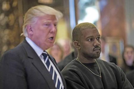 Donald Trump (l.) und Kanye West bei ihrem Treffen im Dezember 2016
