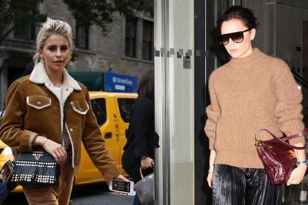 Fashionista Caro Daur (23) und Designerin Victoria Beckham (44) wissen es: Braun ist das neue Schwarz!