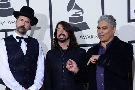 Krist Novoselic, Dave Grohl und Pat Smear - die noch lebenden Nirvana-Mitglieder v.l.n.r.