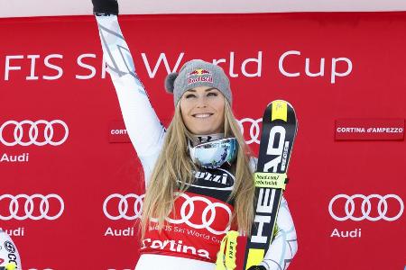 In ihrer letzten Saison will Lindsey Vonn noch einmal so oft wie möglich von der Spitze des Siegertreppchens winken In ihrer letzten Saison will Lindsey Vonn noch einmal so oft wie möglich von der Spitze des Siegertreppchens winken