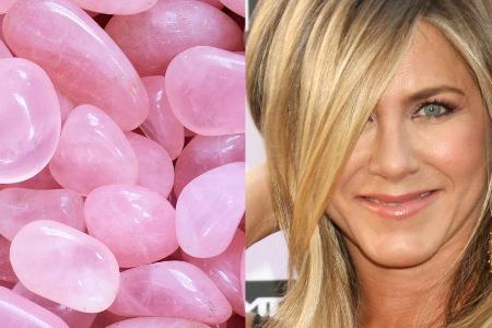 Für straffe Haut schwört Jennifer Aniston auf Rosenquarz