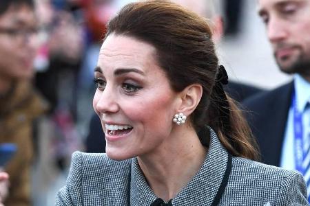 Herzogin Kate bei ihrem offiziellen Auftritt in Leicester