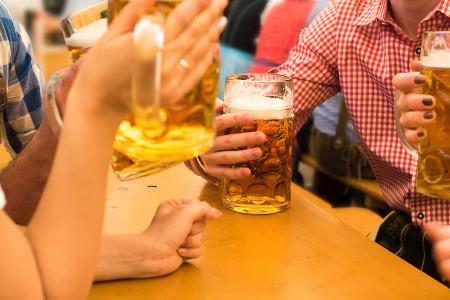 Auf dem Oktoberfest läuft natürlich nichts ohne Bier