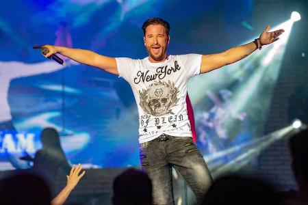 Michael Wendler bei einem Auftritt auf Mallorca im August